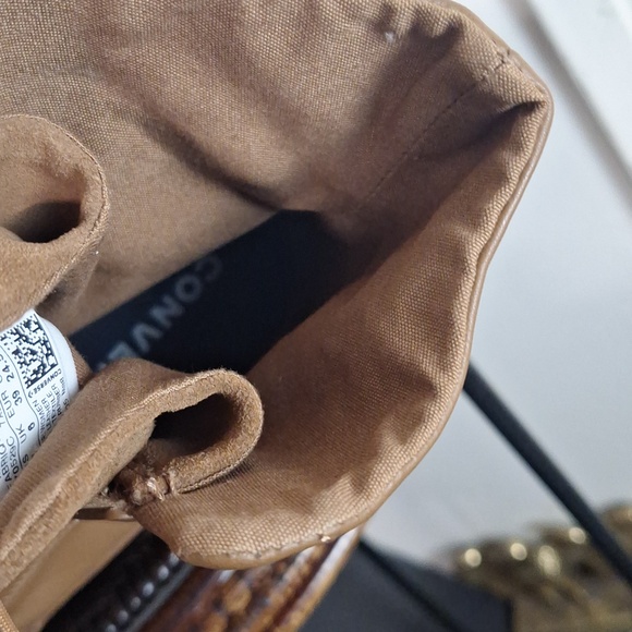 Converse GR 82 XX hi boot shoe wedge sneaker clove brown combat Women Sz 8 - Picture 3 of 12